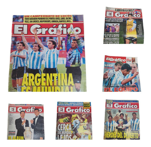 Revistas El Gráfico Selección Argentina X 6 Unidades 