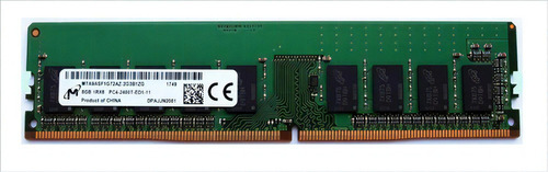 Memoria RAM  8GB 1 Micron MTA9ASF1G72AZ-2G3B1ZG