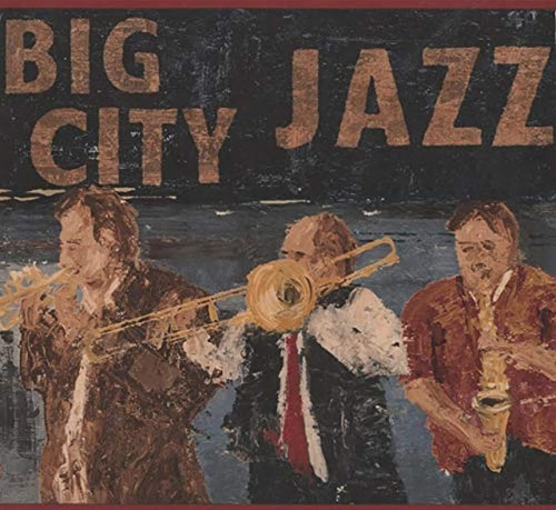 Cenefa Clásico Big City Jazz De Banda Café Negro