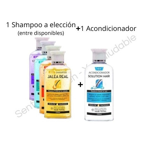 Shampoo Y Acondicionador Nutrirte - Linea Rec Hair Total