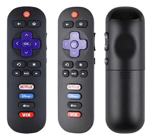 Control Remoto Televisión Tv Roku Compatible Philips Aplicaciones No Voz Vix Negro
