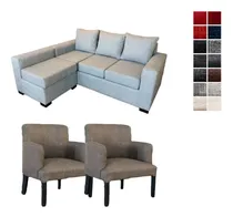 Comprar Juego De Sillones Living 3 Cuerpos + Camastro + 1 Cuerpo X2