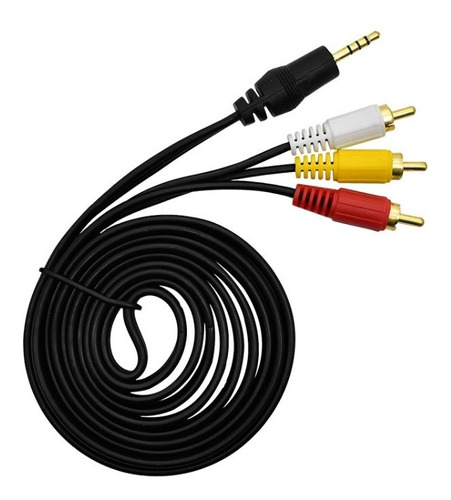 Cable De Audio Y Video De Stereo 3.5 Mm A 3 X Rca 1,4 M