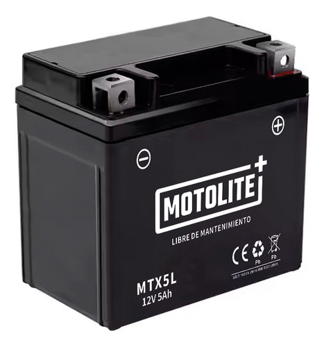 Bateria Moto Motolite Mtx5l Honda Biz 125