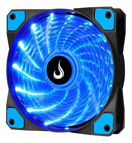 Cooler Fan Rise Mode Wind W1 120mm Led Azul Preto Rm-wn-01bb