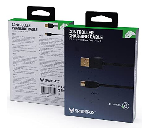 Cable Usb Cargador 4 Metros Carga Y Juega Para Xbox One S/x
