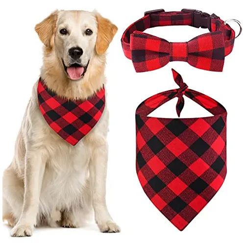 Bandana De Perro Navideña Y Conjunto De Collar, Bandan… | Cuotas sin …
