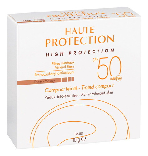 Avene Protector Solar Mineral Compacto Cremoso Con Color Fps50 Petaca Piel Sensible