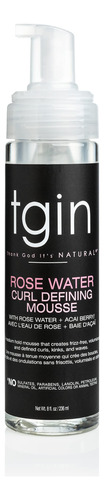 Tgin Rose Water Defining Mousse Para Cabello Natural - Rizos