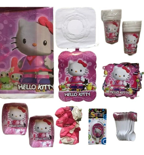 Decoracion Fiesta Incluye Piñata En Icopor Hello Kitty