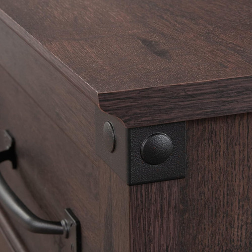 Escritorio De Madera Sauder Carson Forge; Cedro Rústico