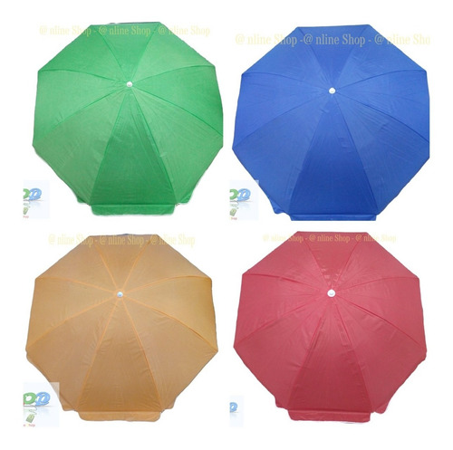 Parasol Sombrilla 3.20 Mts Alt Impermeable Tela Elije Color