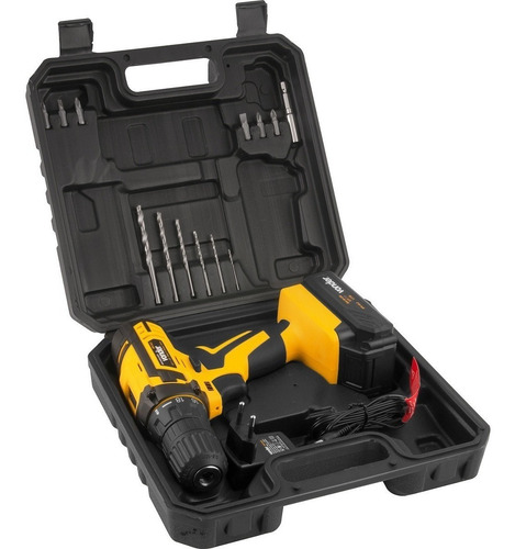 Furadeira A Bateria Vonder Portatil Profissional Kit Maleta
