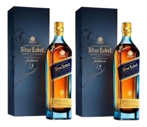 Whisky Johnnie Walker Blue Label 750 Ml X2 - Perez Tienda -