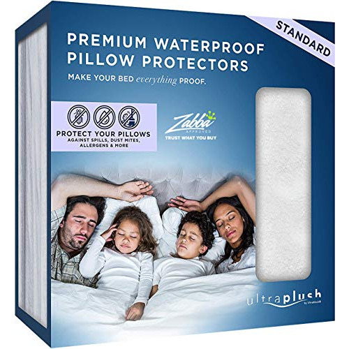 Protectores De Almohada Impermeables Ultraplush Premium...