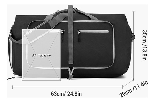 Bolsa De Gimnasio Con Compartimento Para Zapatos, Bolsa De V