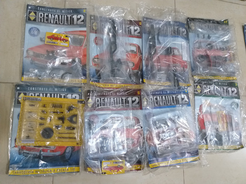 1/8 Eaglemoss Renault 12 Fascículos Del 1 Al 8 Y 10,18 Rojo (Usado)