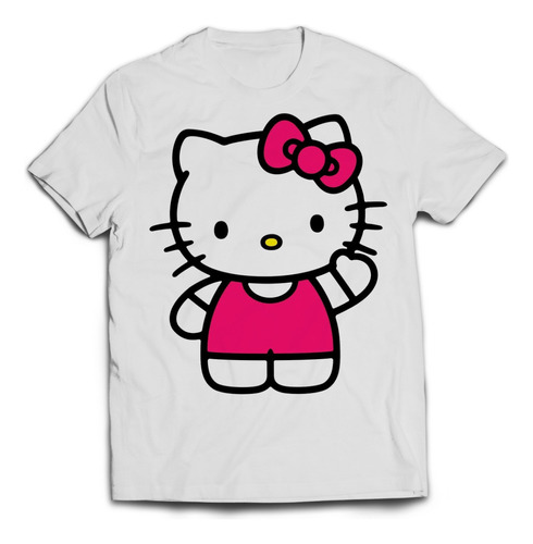 Polera Estampada Hello Kitty - Kitty . Rockfan . Dtg