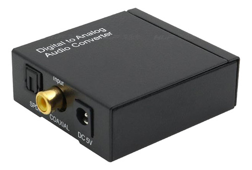 Audio Digital A Analógico Dac A Rca Toslink A 3,5 Mm