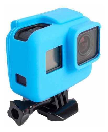 Capa Protetora Em Silicone Para Gopro Hero 5/6/7 - Azul