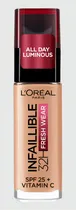 Comprar Base de maquillaje líquida L'Oréal Paris Infaillible Fresh Wear 32H Base De Maquillaje L'Oréal Paris Infaillible 32h Freswear Miel Honey 235 - 30 Ml - 30mL