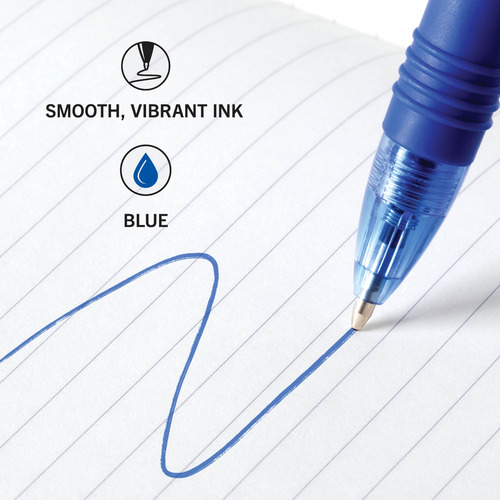 Caneta Esferográfica Zebra Z-grip Retrátil De Tinta Azul Méd