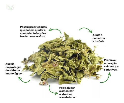 Chá De Erva Cidreira Puro Sem Misturas Rocha Saude 100g