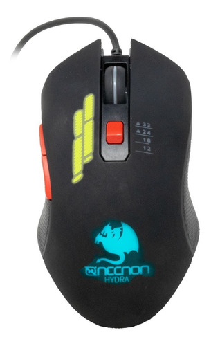 Mouse Necnon Ngm-hydra Gamer Alambrico Rgb 3200dpi Negro /v