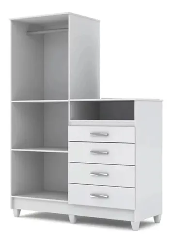 Jogo Quarto Infantil Berço 100% Mdf Com Roupeiro Cômoda