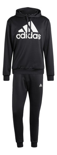 Conjunto adidas Capucha Sportswear French Terry Negro Hombre