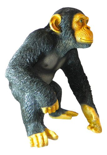 Simio Chimpance Chango Cesar Artesania De Resina 46x45cms