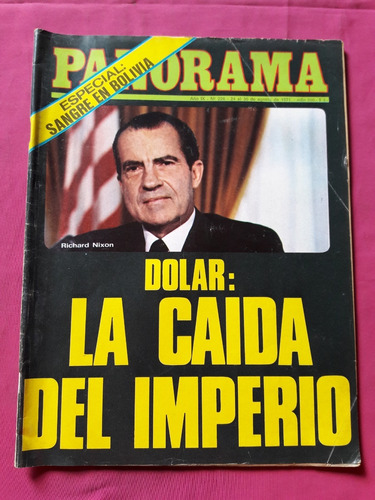 Revista Panorama Nº 226 - Año 1971 Richard Nixon - Dolar 