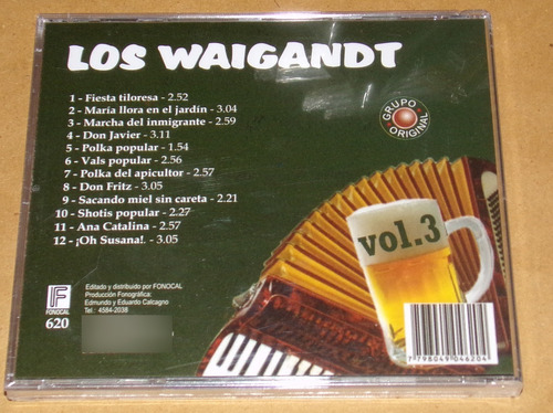 Los Waigandt El Trebol Aleman Vol 3 Cd Sellado / Kktus