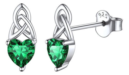 Pendientes De Esmeralda Chicsilver Para Mujer Pendientes De 