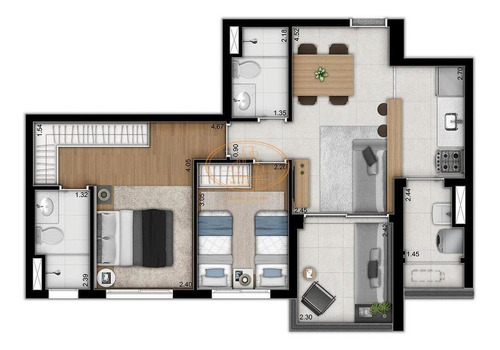 Apartamento Com 2 Dormitório(s) Localizado(a) No Bairro Vila Monte Alegre Em São Paulo / São Paulo - 6885:912446
