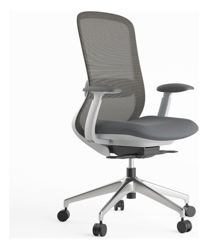 Silla De Oficina Ergonomica Gris Para Escritorio Home Office