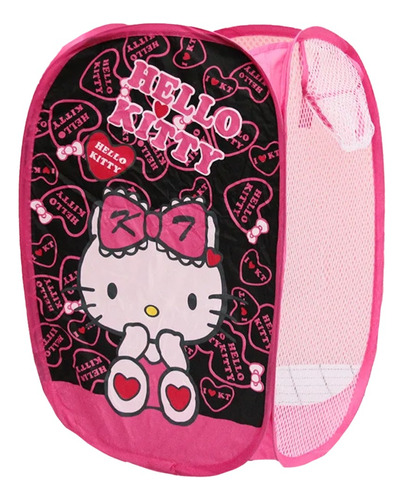 Cesto De Ropa Canasta Ligera Almacena Malla Plegable Kitty