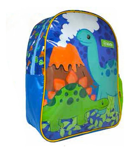 Mochilas Infantiles Niño Preescolar Dino 6602-006 Arpelli Color Azul Diseño De La Tela Estampada