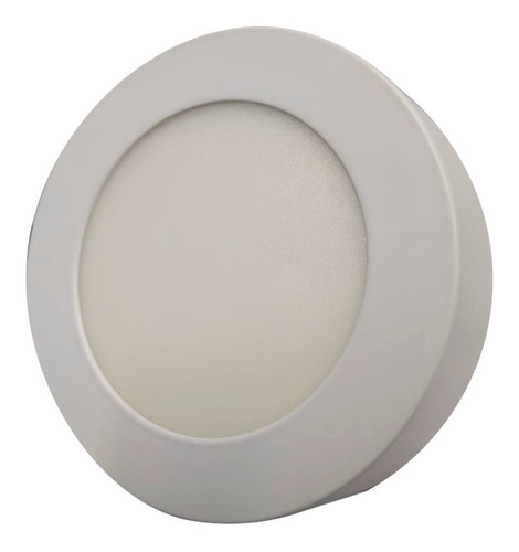 Artefacto Led Redondo 8w Aplicar Luz Día/luz Cálida