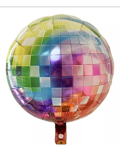 Globo Metalizado Bola Disco Espejada Multicolor 45 Cm