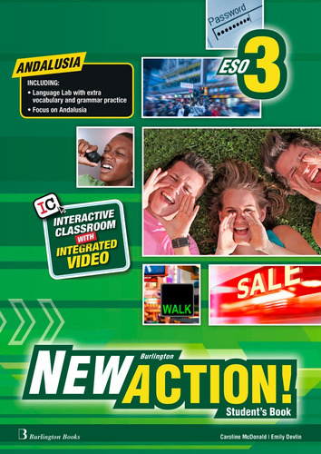New Action 3ãâºeso St Andalucia 16, De Aa.vv. Eso 3, Vol. 1. Editorial Burlington Books, Tapa Blanda En Inglés