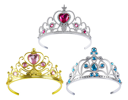 Tocado De Corona De Tiara De Princesa, Juego De Disfraces P.