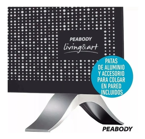 Imagen 4 de 10 de Vitroconvector Estufa Peabody Panel Vidrio Pe-vc10 1000w