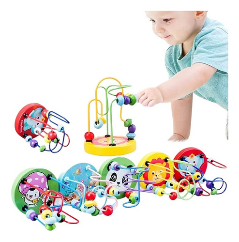 Juego De Motricidad Fina Para Bebes Y Niños Laberinto 12 Cm