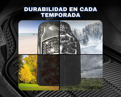 Tapete Para Auto Universal Uso Rudo Juego De 4 Piezas