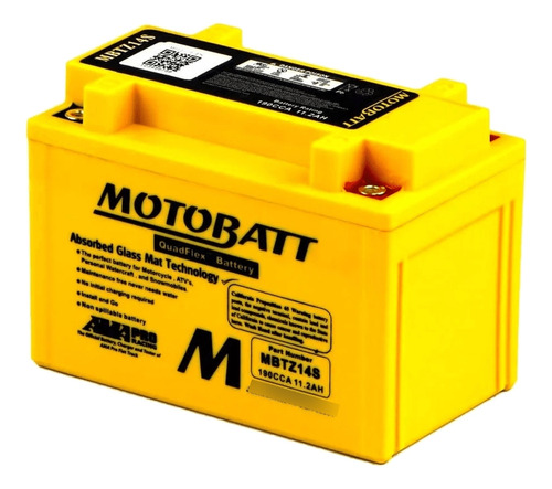 Bateria Motobatt - Quadflex - Mbtz14s - 11,2 Ah