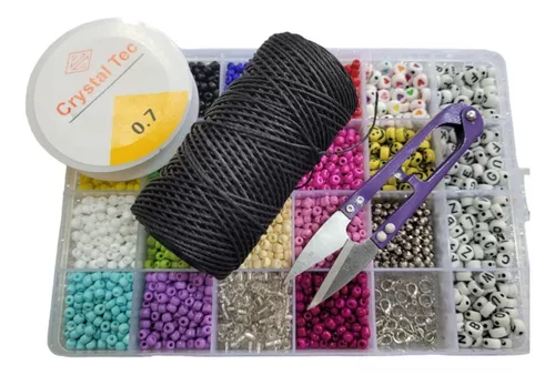 Kit Para Hacer Pulseras, Canutillos 24 Colores (4500 Piezas)