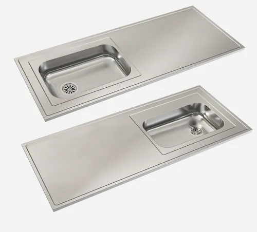 comprar Mesada Cocina Johnson Acero Inoxidable 140x52 Con Bacha Simple Derecha O Izquierda