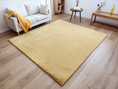 Alfombra Timmy Peluda Extra Suave Amarillo Gold 200x220