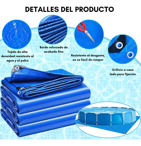 Cobertor Carpa Lona Toldo Multiusos Impermeable 2.8 X 2.8 Mt